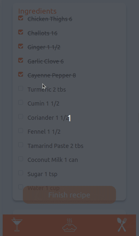 gif de receita pronta